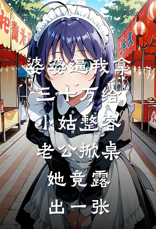 婆婆逼我拿三十万给小姑整容，老公掀桌，她竟露出一张