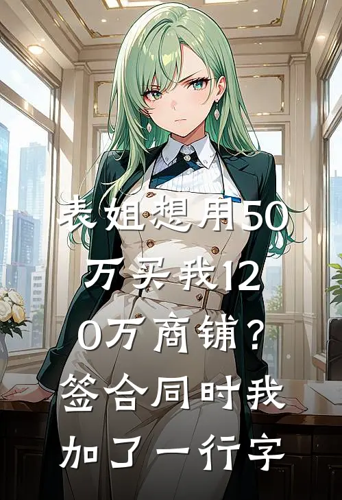 表姐想用50万买我120万商铺？签合同时我加了一行字