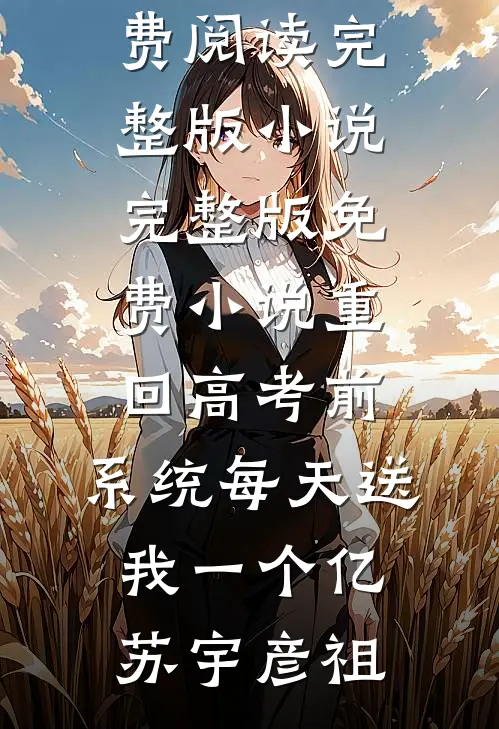 重回高考前，系统每天送我一个亿苏宇彦祖免费阅读完整版小说_完整版免费小说重回高考前，系统每天送我一个亿苏宇彦祖