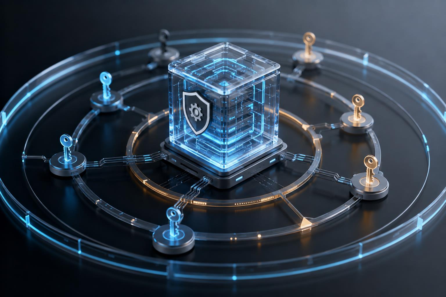 API中转站权限分层三维科技图