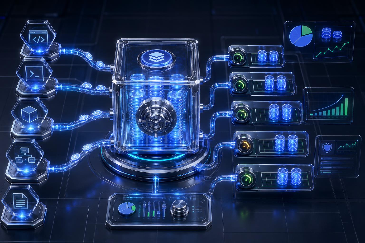 API中转站成本预算三维科技图