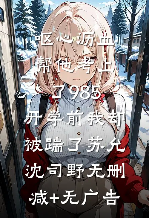 呕心沥血帮他考上了985，开学前我却被踹了苏允沈司野无删减+无广告